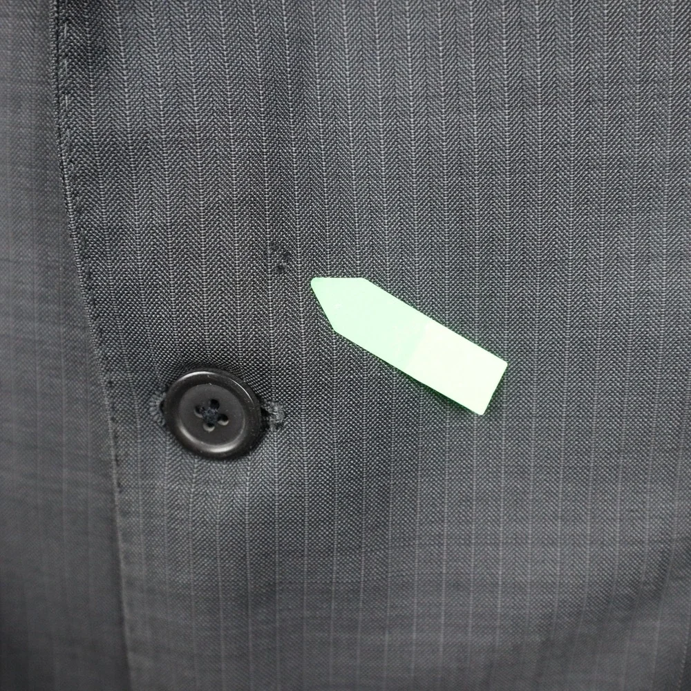 Peter Millar Wool Blazer Mens 44T Gray Herringbone 2-Button Wool Suit Jacket